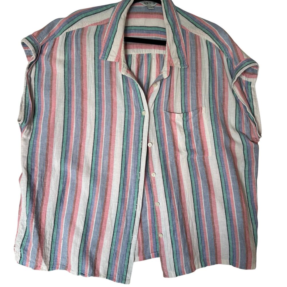 XL ORVIS 100% Cotton Button Up